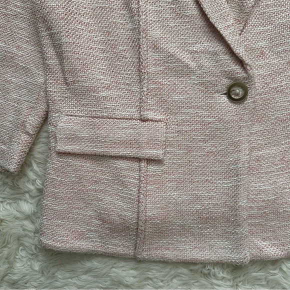 St. John Blazer Knit Jacket Wool Blend 3/4 Sleeves Sz 14 - Picture 6 of 12